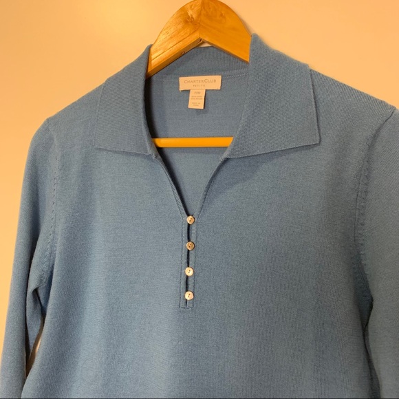 SOLD Vintage wool blend button down - Picture 2 of 6